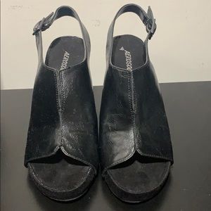 Aerosoles Black Wedges, Women’s Size 7